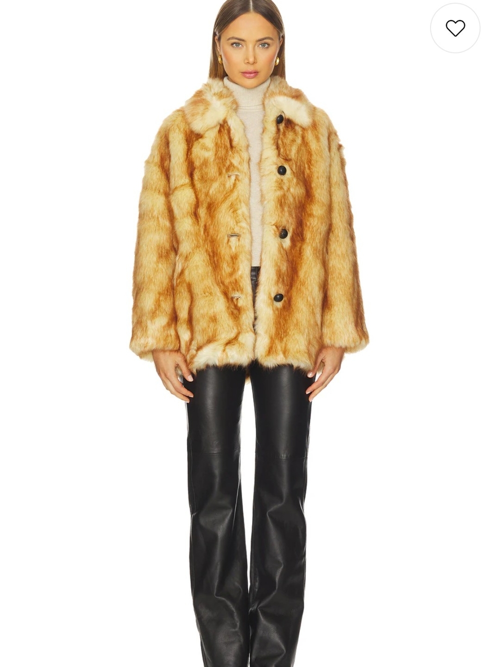 rag & bone Golden Honey Faux Fur Teddy Jacket